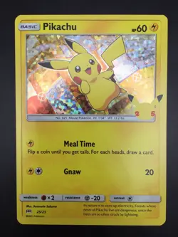 Pokemon Mcdonalds 25th Anniversary Pikachu Holo Rare 25/25 - Image 3