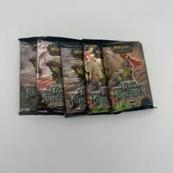 🟩World Of Warcraft Tomb Of The Forgotten 5 Booster Pack LOT White Camel LOOTU🟩 - Image 1