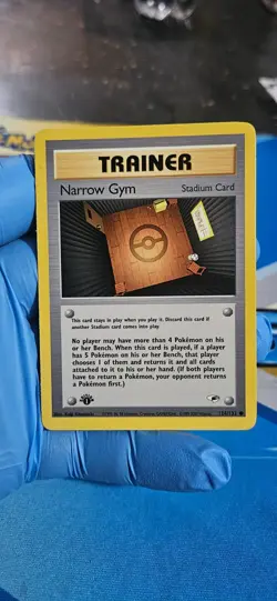 Pokemon TCG Narrow Gym Gym Heroes 124/132 Regular 1st Edition Common - Image 1