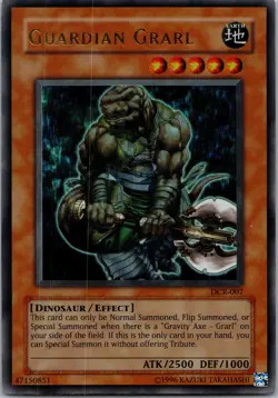 Yugioh Guardian Grarl DCR-007 Original Print Ultra Rare NM - Image 1