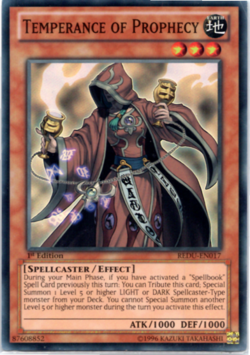 Temperance of Prophecy - REDU-EN017 - Super Rare Yugioh - Image 1