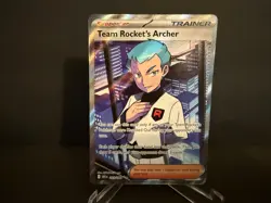 Team Rocket's Archer 223 2025 Pokemon Destined Rivals Full Art U Rare Card NM+ - Image 1