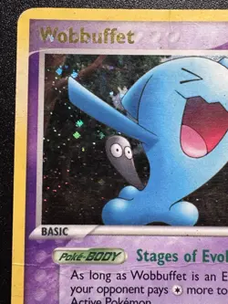 Wobbuffet 28/92 EX Legend Maker Pokemon Card Reverse Holo Foil Rare Swirl HP - Image 3