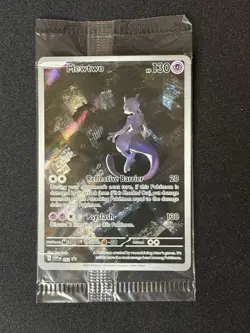 Pokemon TCG Mewtwo 052 Scarlet & Violet Promo Holo Card Sealed - Image 1