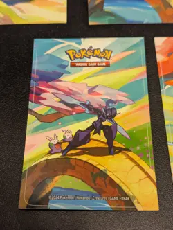 Pokemon Mini Tin Art Cards Stickers Lot of 5 - Espathra Goomy Ceruledge Ampharos - Image 5