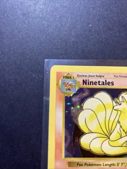 Ninetales 012/102 Base Set (Shadowless) Holo Unlimited Pokemon WOTC LP- - Image 3