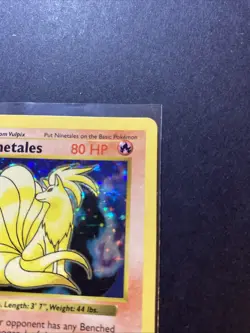 Ninetales 012/102 Base Set (Shadowless) Holo Unlimited Pokemon WOTC LP- - Image 4