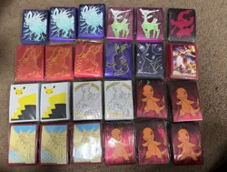 Pokemon ETB Sleeves Mixed Lot Of 84 All Sleeved Pictured Is What Get - Image 2