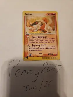 Torkoal - 12/97 - Holo Rare English Pokemon EX Dragon - Image 1