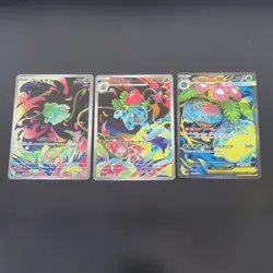 Pokemon TCG Japanese Bulbasaur, Ivysaur, Mega Venusaur EX SR - Sun & Moon NM - Image 1