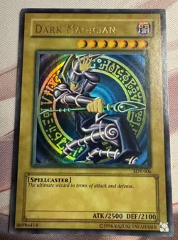 Dark Magician SDY-006 Starter Deck Yugi Unlimited Faded - Image 1