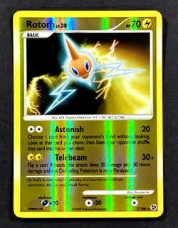 2008 Pokemon ROTOM Great Encounters REVERSE HOLO Rare Diamond & Pearl Card 7/106 - Image 1