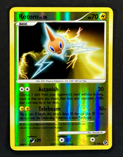 2008 Pokemon ROTOM Great Encounters REVERSE HOLO Rare Diamond & Pearl Card 7/106 - Image 2