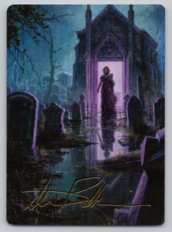 Swamp Gold Stamped - Art Series - Foundations MTG - Image 1