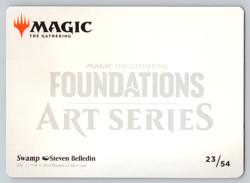 Swamp Gold Stamped - Art Series - Foundations MTG - Image 2