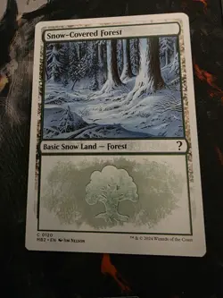 Snow-Covered Forest (White Border) MB2 Regular Common #120 NM MTG - Image 1