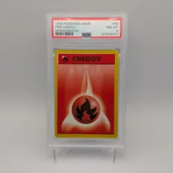 Fire Energy Shadowless 98/102 Base Set PSA 8 NM-MT FRESH CERT Pokemon Card WOTC - Image 1