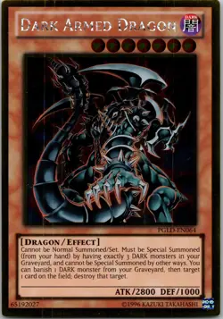 Yugioh Dark Armed Dragon PGLD-EN064 Gold Rare NM - Image 1