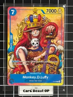 Monkey D Luffy P-043 Convention Exclusive One Piece Promo English SEALED - Image 1