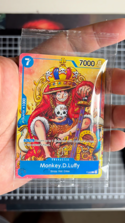 Monkey D Luffy P-043 Convention Exclusive One Piece Promo English SEALED - Image 2