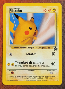 Pokemon Card - Pikachu (SNAP) #26 WoTC Black Star Promo 23 - Image 1