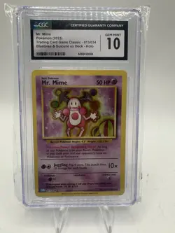 Mr. Mime 013/034 CLB Holo Pokemon Trading Card Game Classic English Cgc 10 - Image 1
