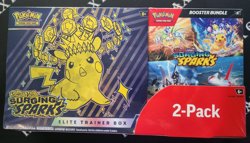 POKEMON -2-PACK TCG Scarlet & Violet Surging Sparks Booster Bundle (New Sealed) - Image 1