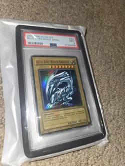 2002 YU-GI-OH! STARTER DECK: KAIBA #001 BLUE-EYES WHITE DRAGON PSA 9 - Image 1