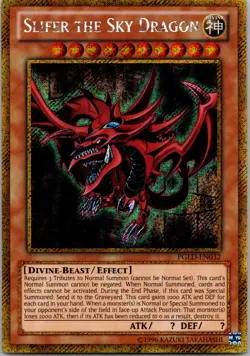 Yugioh Slifer the Sky Dragon PGLD-EN032 Gold Secret Rare NM - Image 1