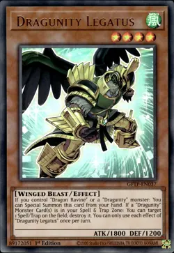 Dragunity Legatus - Ultra Rare 1st Edition GFTP-EN037 - NM - YuGiOh - Image 1