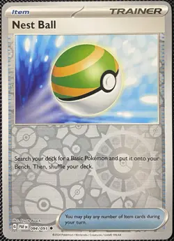 Nest Ball 084/091 SV: Paldean Fates Reverse Holo - Pokemon Card - Image 1