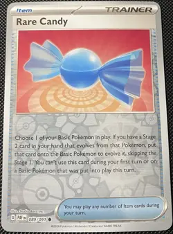 Rare Candy 089/091 Sv: Paldean Fates Reverse Holo - Pokemon Card - Image 1