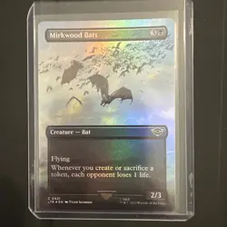 MAGIC THE GATHERING LORD OF THE RINGS MIRKWOOD BATS BORDERLESS SCENE CARD 0421 - Image 1