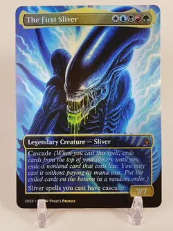 The First Sliver FOIL Proxy Playtest Card with Alien Metal Poster Art Design - Image 1