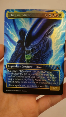 The First Sliver FOIL Proxy Playtest Card with Alien Metal Poster Art Design - Image 2