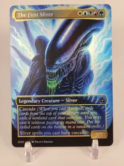 The First Sliver FOIL Proxy Playtest Card with Alien Metal Poster Art Design - Image 3