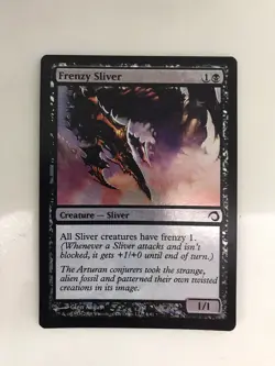 Frenzy Sliver Foil MTG Magic the Gathering Card NM Near Mint Premium Deck - Image 1