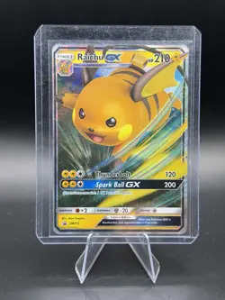 Raichu GX SM213 Black Star Promo Ultra Rare Holo Full Art Pokemon Card LP - Image 1