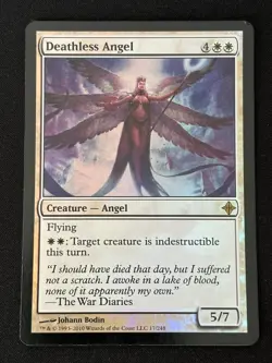 1x MTG Deathless Angel (Foil) - Rise of the Eldrazi (ROE) #17 - Magic - Image 1