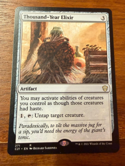 Thousand-Year Elixir - Commander 2021 - Magic: The Gathering MTG NM - Image 1