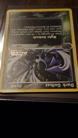 Pokemon TCG Dark Golbat 34/109 EX Team Rocket Returns Reverse Holo Uncommon 70 . - Image 4
