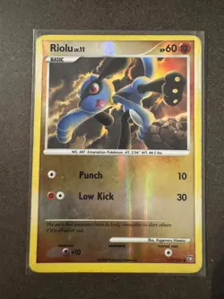 Riolu 117/146 Reverse Holo Legends Awakened Pokemon TCG - MP - Image 1
