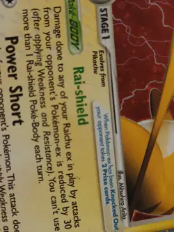 Raichu ex 97/106 Emerald Holo Rare Pokemon TCG Nintendo Pikachu - Image 2