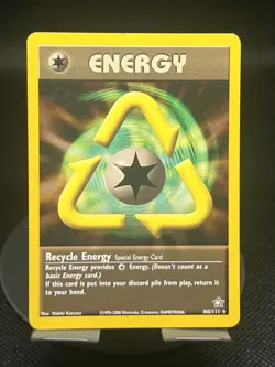 Pokemon TCG Recycle Energy 105/111 Neo Genesis Regular Rare MP - Image 1
