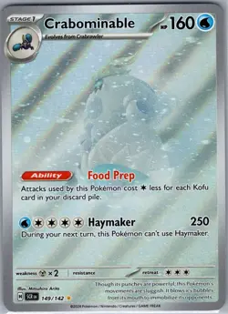 Crabominable - 149/142 SV07: Stellar Crown - Pokemon Card - NM - Image 1