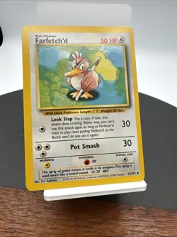 Farfetch’d Base Set 27/102 Pokemon Card! Unlimited Near Mint NM/LP - Image 1