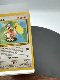 Farfetch’d Base Set 27/102 Pokemon Card! Unlimited Near Mint NM/LP - Image 3