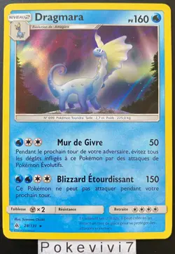Carte Pokemon DRAGMARA 28/131 Holo Soleil et Lune 6 SL6 FR NEUF - Image 1