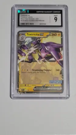 CGC MINT 9 Toxtricity ex Pokemon Illustration Contest 2024 - Image 1