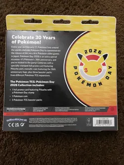 POKEMON DAY 30TH Anniversary 2026 Collection Sealed Phantasmal Flames Pikachu - Image 2
